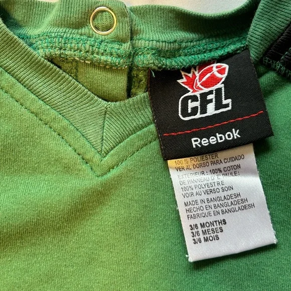 Saskatchewan Roughriders Reebok Baby Onsie - Picture 3 of 4
